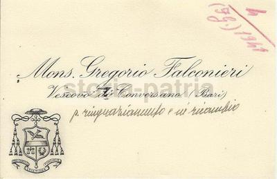 Puglia, Bari, Conversano, Araldica, Vescovo Falconieri, Rarità d'Epoca Da Collezione