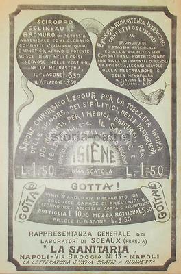 La Sanitaria: Bollettino Di Medicina, Farmacia E Pubblicità Farmaceutica, Napoli, 1910