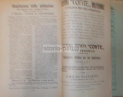 La Sanitaria: Bollettino Di Medicina, Farmacia E Pubblicità Farmaceutica, Napoli, 1910