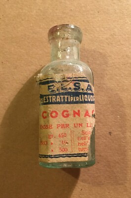 Distilleria Liquori Essenze Napoli E.L.S.A. Cognac Antica Pubblicitaria
