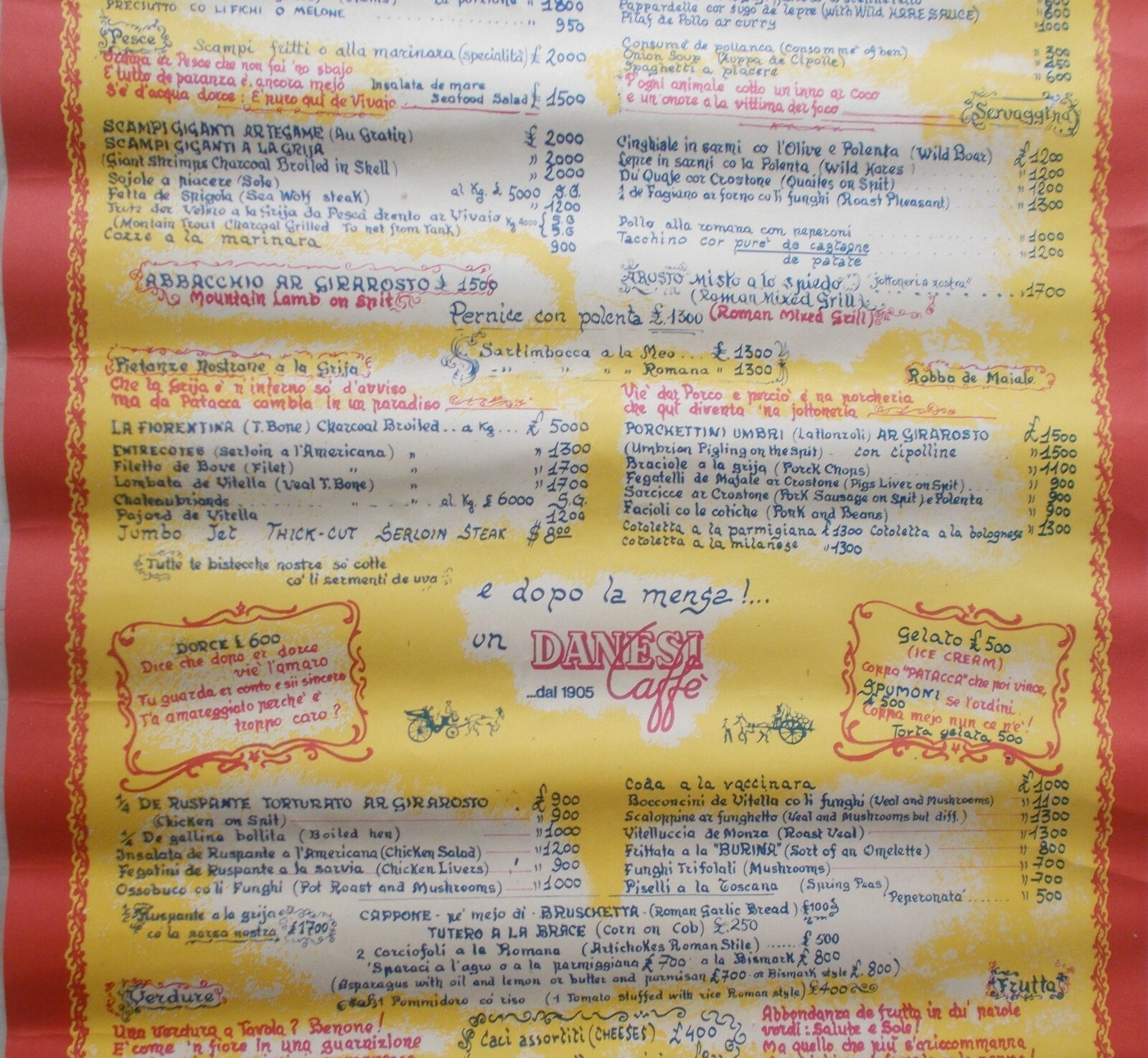 Cucina, Trattorie Di Roma, Folklore, Dialetto, Caffè Danesi, Meo Patacca, Pubblicità