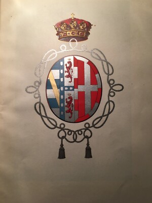 Savoia, Stemma Policromo Araldico Della Principessa Maria Adelaide (Massimo)