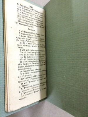 Napoli: Calendario Almanacco Borbonico 1849, Fiere, Araldica, Astrologia, Illustrato