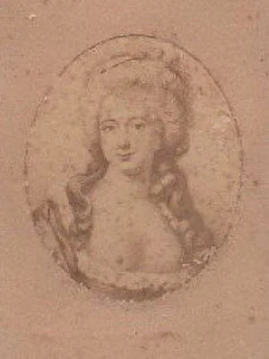 Ritratto Ovale di Gentildonna, Fotografia d'epoca