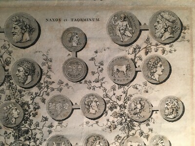 Numismatica, Monete Antiche: Sicilia, Taormina, Naxos. Ritratti E Allegorie, Vite E Uva