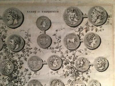 Numismatics, Ancient Coins: Sicily, Taormina, Naxos. Portraits and Allegories, Vines and Grapes