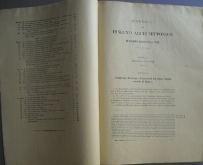 I Cinque Ordini Del Vignola: Manuale Di Disegno Architettonico   Giuseppe A. Boidi Trotti (1925)