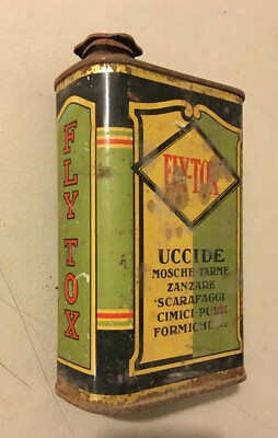 Igiene Insetticida Fly Tox: Scatola Litografata Pubblicitaria Gibbs