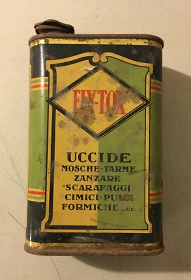 Igiene Insetticida Fly Tox: Scatola Litografata Pubblicitaria Gibbs