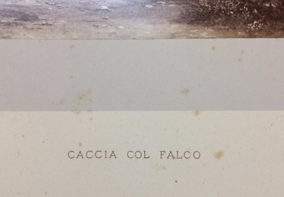 Caccia E Cacciatori: Scena Paesaggistica Con Dame E Cavalieri, Arte Piemontese Dell'Ottocento