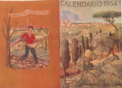 Sicilia: Arte E Paesaggi Di Diego Pettinelli. Calendario 1954 Zanichelli Per Luigi Sturzo