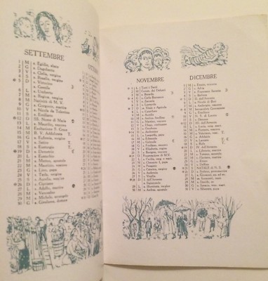Sicilia: Arte E Paesaggi Di Diego Pettinelli. Calendario 1954 Zanichelli Per Luigi Sturzo