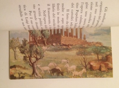 Sicilia: Arte E Paesaggi Di Diego Pettinelli. Calendario 1954 Zanichelli Per Luigi Sturzo