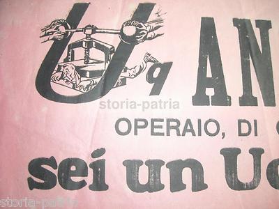 L'Uomo Qualunque: Raro Insieme Di Tre Locandine Politiche E Propagandistiche