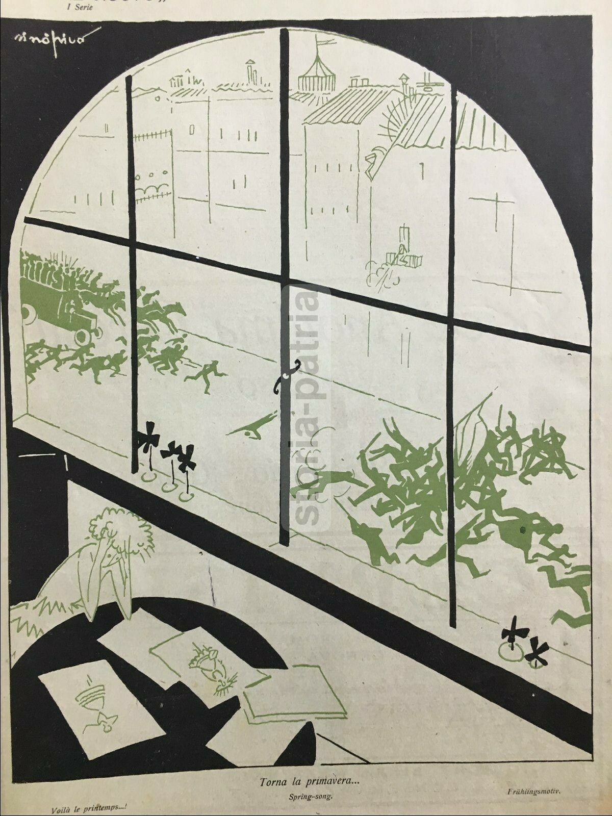 L'Ordine Nuovo: Illustrazione Satirica Di Pino Sinopico, 1921