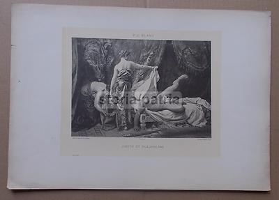 Giuditta E Oloferne: Scena Biblica, Stampa In Fototipia Da P.J. Blanc