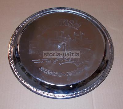 Vassoio Pubblicitario Souvenir Canada Montreal E Quebec Stadio Olimpico