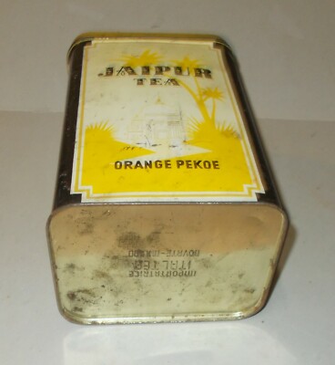 The Jaipur Tea: Scatola Pubblicitaria Italtea (Novate, Milano) Da Collezione d'Epoca