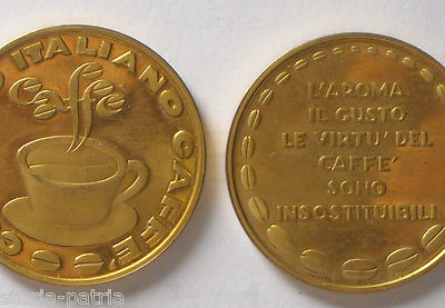 Torrefazione Aroma Gusto Caffè Comitato Italiano Gettone Medaglia Da Collezione