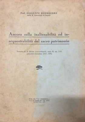 Giuridica Puglia, Molfetta: Diritto Concordatario, Gioia, Carabellese, Santa Sede, 1938