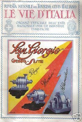 Genova Sestri: San Giorgio, Elettrotecnica, Alternatori, Aspirina, Scarpe Omnia, 1928
