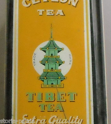 Viaggi Oriente, Nepal, Tibet: Inusuale Scatola Pubblicitaria Ceylon Tea   Italtea