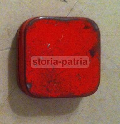 Scatola Pubblicitaria Vintage Spilli In Acciaio Cgm Domus