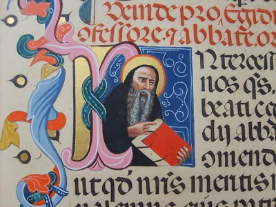 Filologia Diplomatica: Grande Foglio Con Decorazioni Policrome   Girault Silvestre