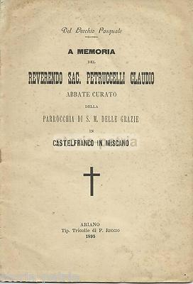 Campania, Benevento, Irpinia, Castelfranco In Miscano: Petruccelli, Del Vecchio, 1895