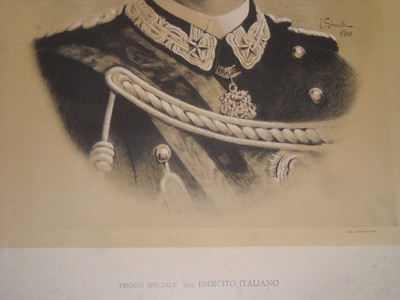 Politica, Militaria, Araldica, Monarchia Savoia. Grande Ritratto, Giusti, Danesi, Roma