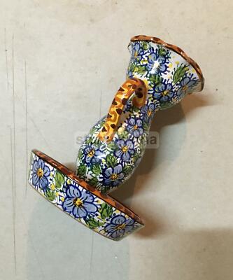 Arte Abruzzo, Rapino: Ceramica Floreale Policroma Porta Candela Vitacolonna