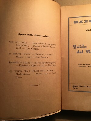 Guida Del Viaggiatore Aereo (1928)   Otello Cavara   Copertina Futurista Di Eriberto Carboni