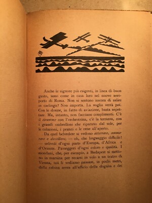 Guida Del Viaggiatore Aereo (1928)   Otello Cavara   Copertina Futurista Di Eriberto Carboni