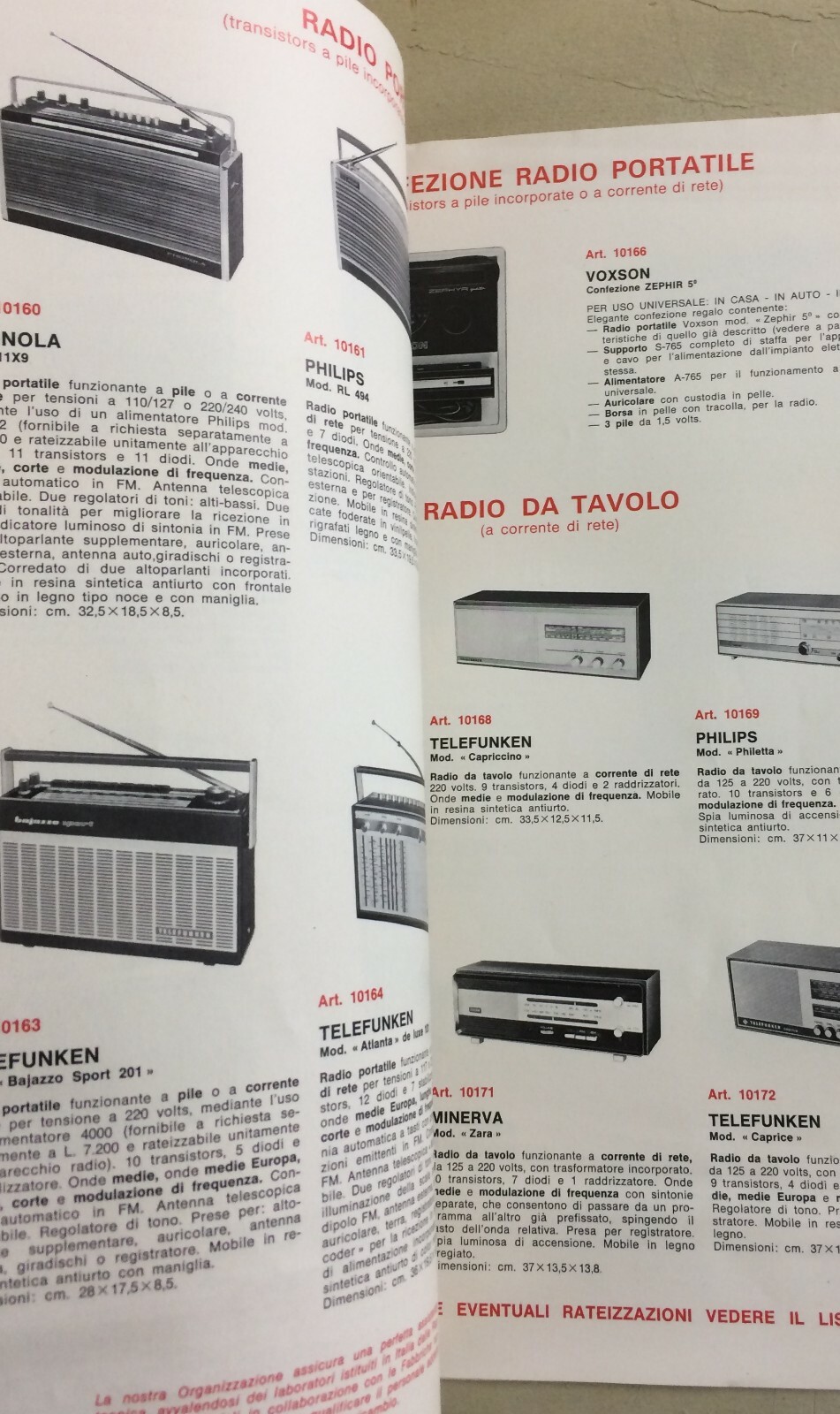 Radiotecnica, Musica, Radio, Roma, Bagnini: Catalogo Illustrato Pubblicitario