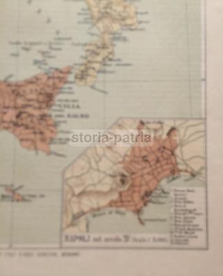 Regno Di Napoli, Sicilia, Sardegna E Sud Italia Sotto Angioini E Aragonesi Mappa