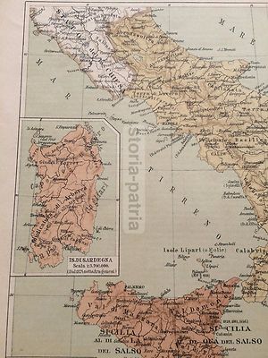 Regno Di Napoli, Sicilia, Sardegna E Sud Italia Sotto Angioini E Aragonesi Mappa