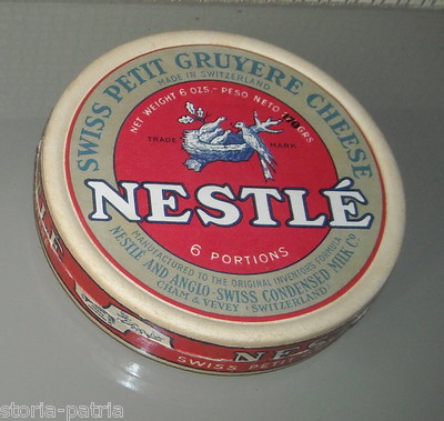 Caseificio Nestlé Gruyère: Scatola Pubblicitaria Per Formaggini, Svizzera