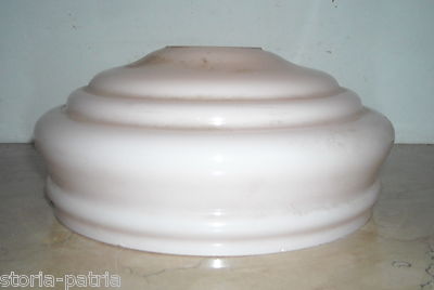 Coppa Per Lampada In Vetro Rosato d'Epoca, Design Inusuale