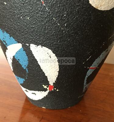 Vaso In Ceramica Con Decoro Astratto, Albisola