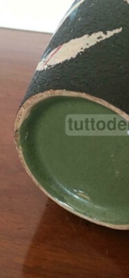 Vaso In Ceramica Con Decoro Astratto, Albisola