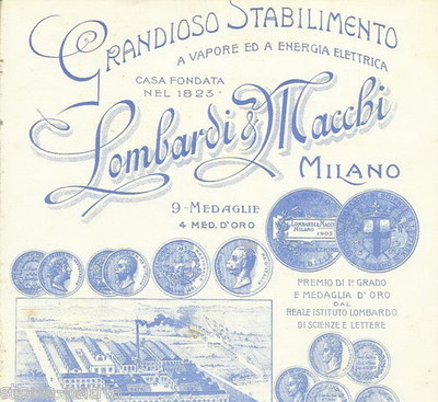 Dolciaria Milano: Lombardi & Macchi   Cioccolata, Cacao E Veduta Dello Stabilimento