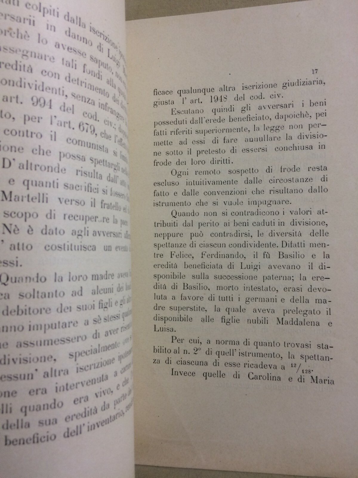 Giuridica Antica: Allegazione Aquila, Rieti, Mareri, Martelli, Cestoni, Bonanni, 1899
