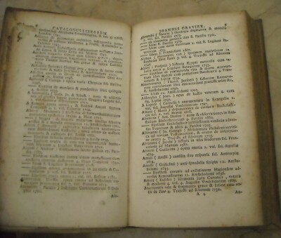 Bibliografia, Bibliofilia E Cataloghi Di Libri Antichi: Jean Gravier, Napoli 1768