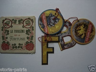 Ferro China Bisleri: Curioso Antico Gioco Pubblicitario Da Collezione Fortuna