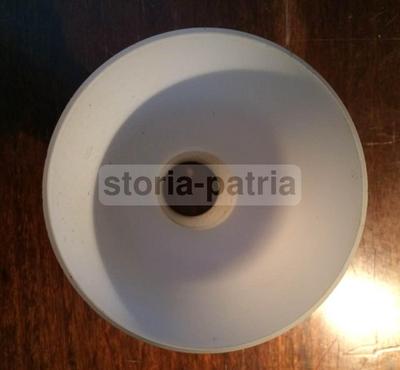 Coppa Decorativa In Vetro Bianco Per Lampada, Design Modernariato