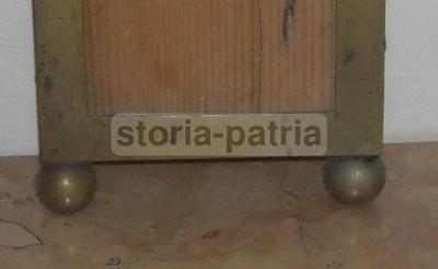 Antica Cornice In Ottone Con Supporti A Sfera, Metà XIX Secolo