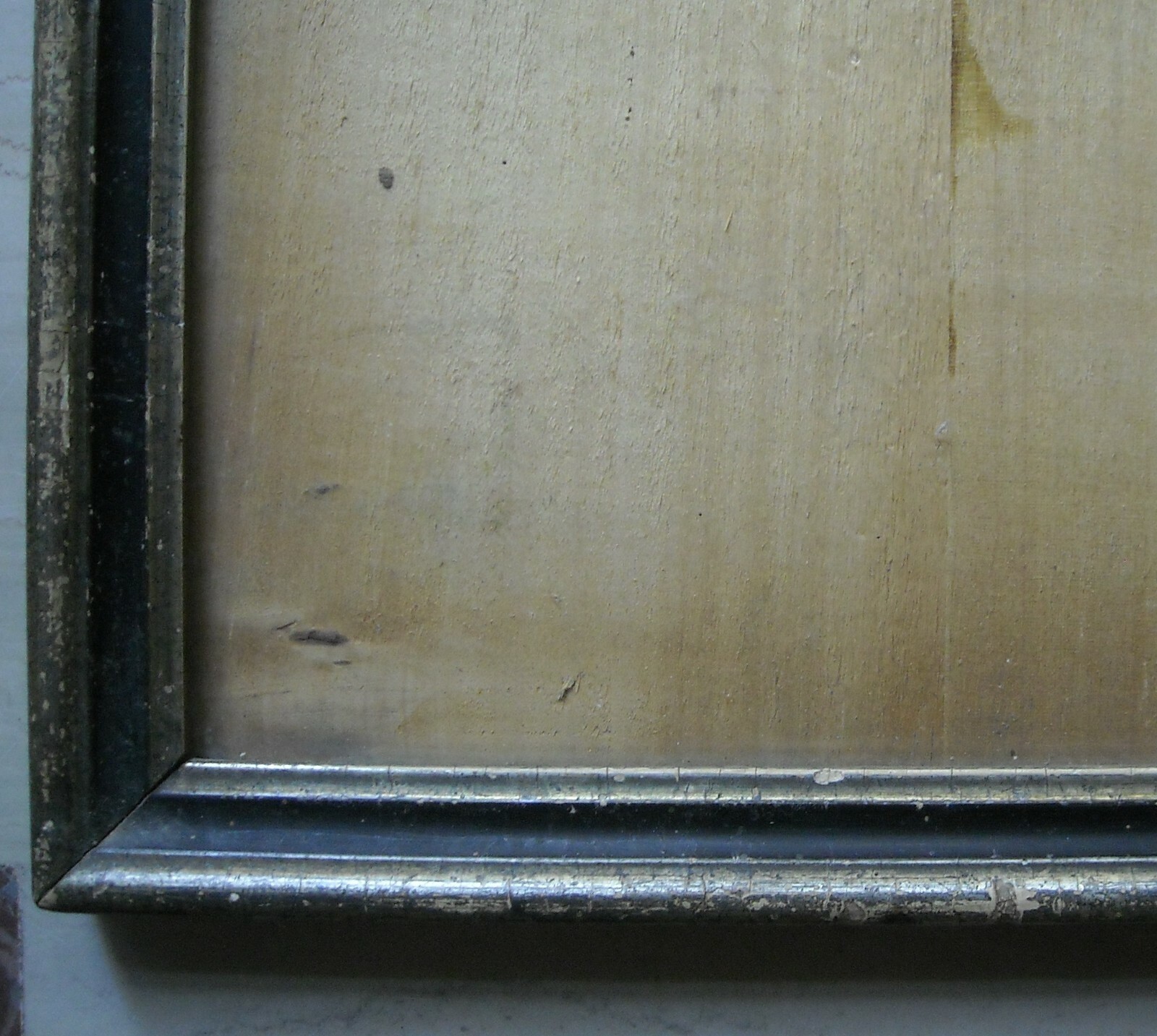 Antica Cornice Dorata Ed Ebanizzata Per Stampe, Disegni E Dipinti