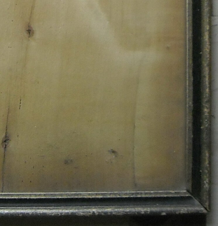Antica Cornice Dorata Ed Ebanizzata Per Stampe, Disegni E Dipinti