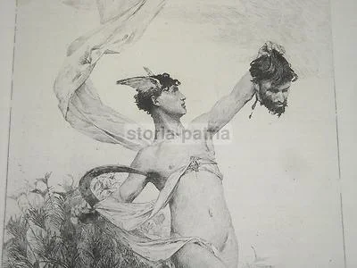 Argifonte, Argo, Ermete e il Pavone. Incisione di le Rat e Popelin