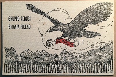 Marche, Militaria: Reduci Della Brigata Piceno, Reggimento Fanteria. Cadorna. Cartolina.